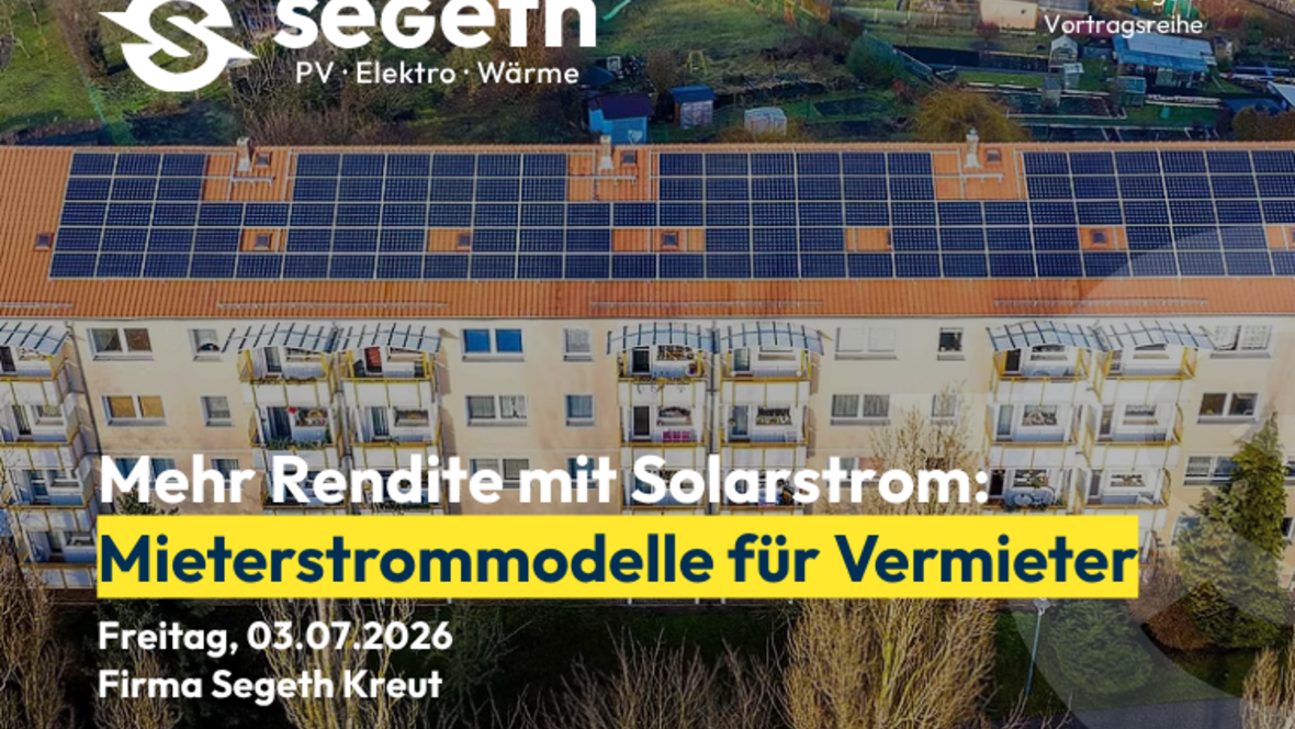 Mehr Rendite mit Solarstrom:  Mieterstrommodelle für Vermieter
